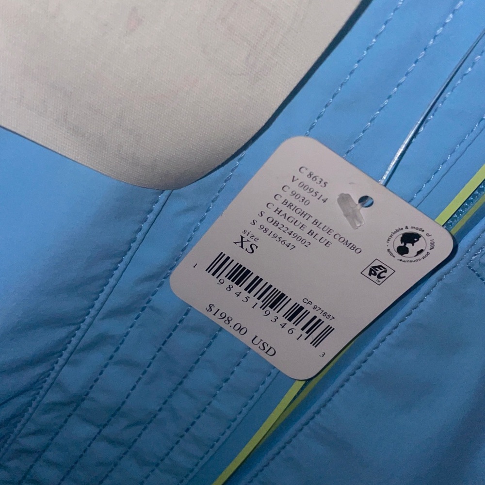 Free People Movement Singin’ in the Rain Colorblocked Packable Jacket XS NWT - Picture 8 of 10